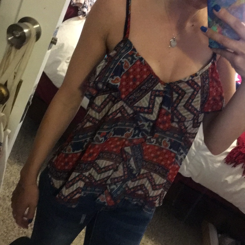 Sheer tank top